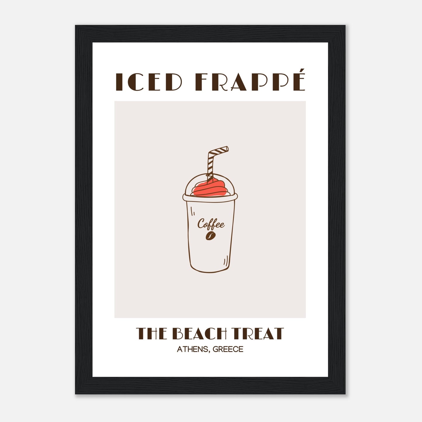 Iced Frappé: Ein Strandkaffee-Genuss