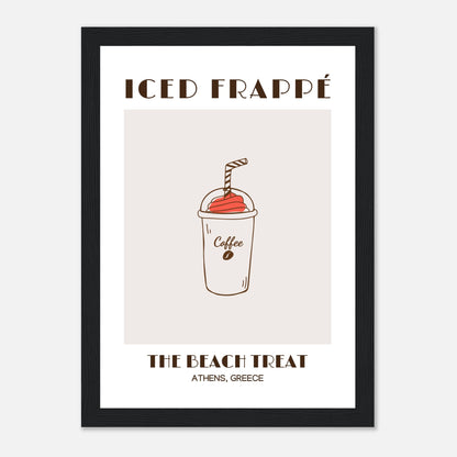 Iced Frappé: A Beach Coffee Treat