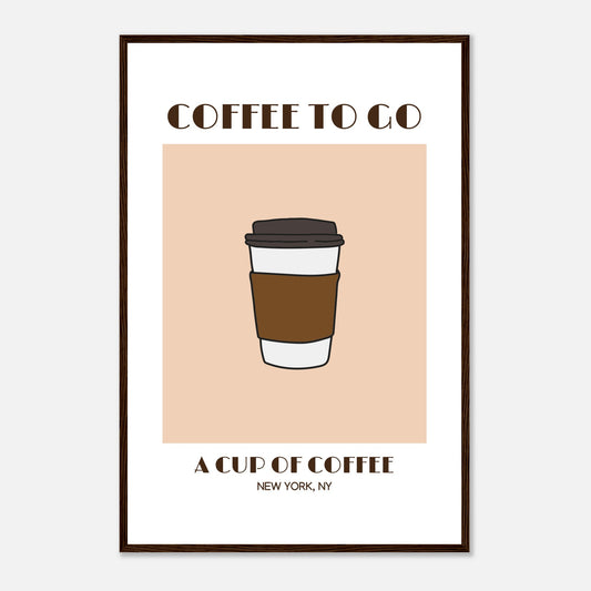 Coffee to go: A cup of coffee