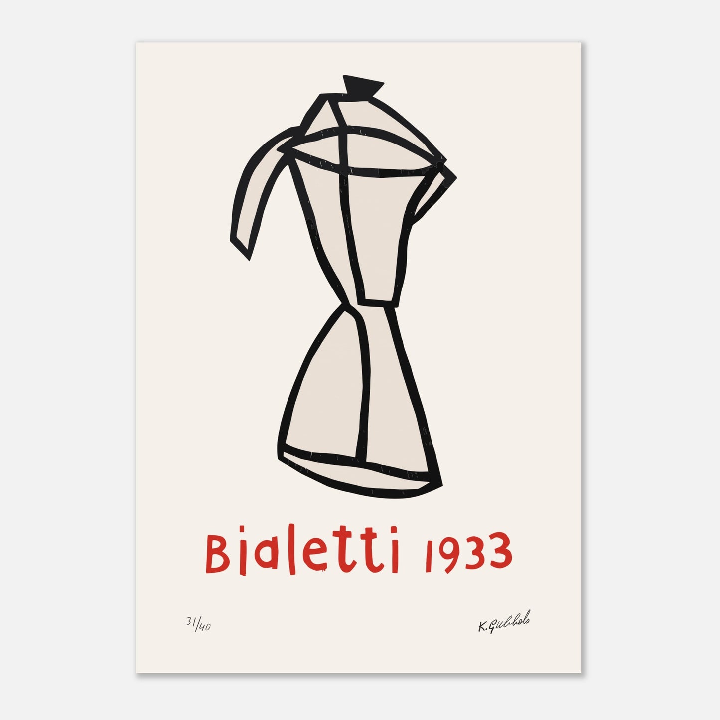 Bialetti 1933 by Klaas Gubbels, Original Representation