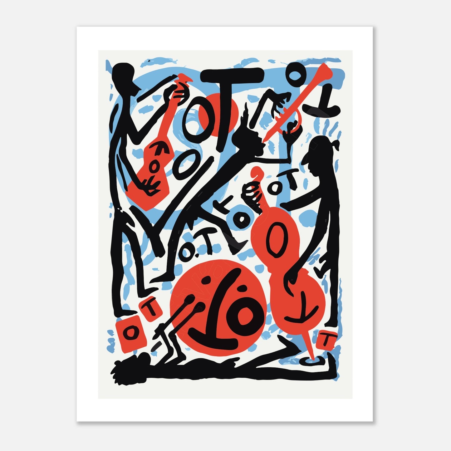 Jazz de AR Penck, 1989