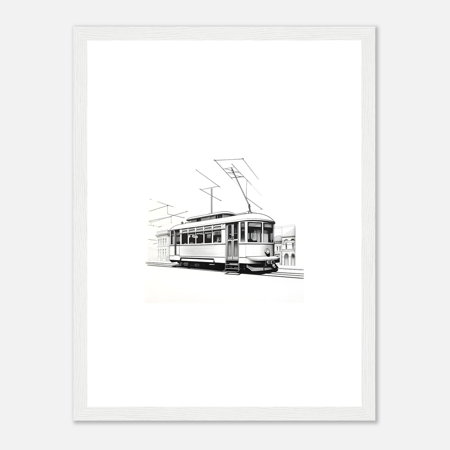 Lisbon Tram Detailed Drawing