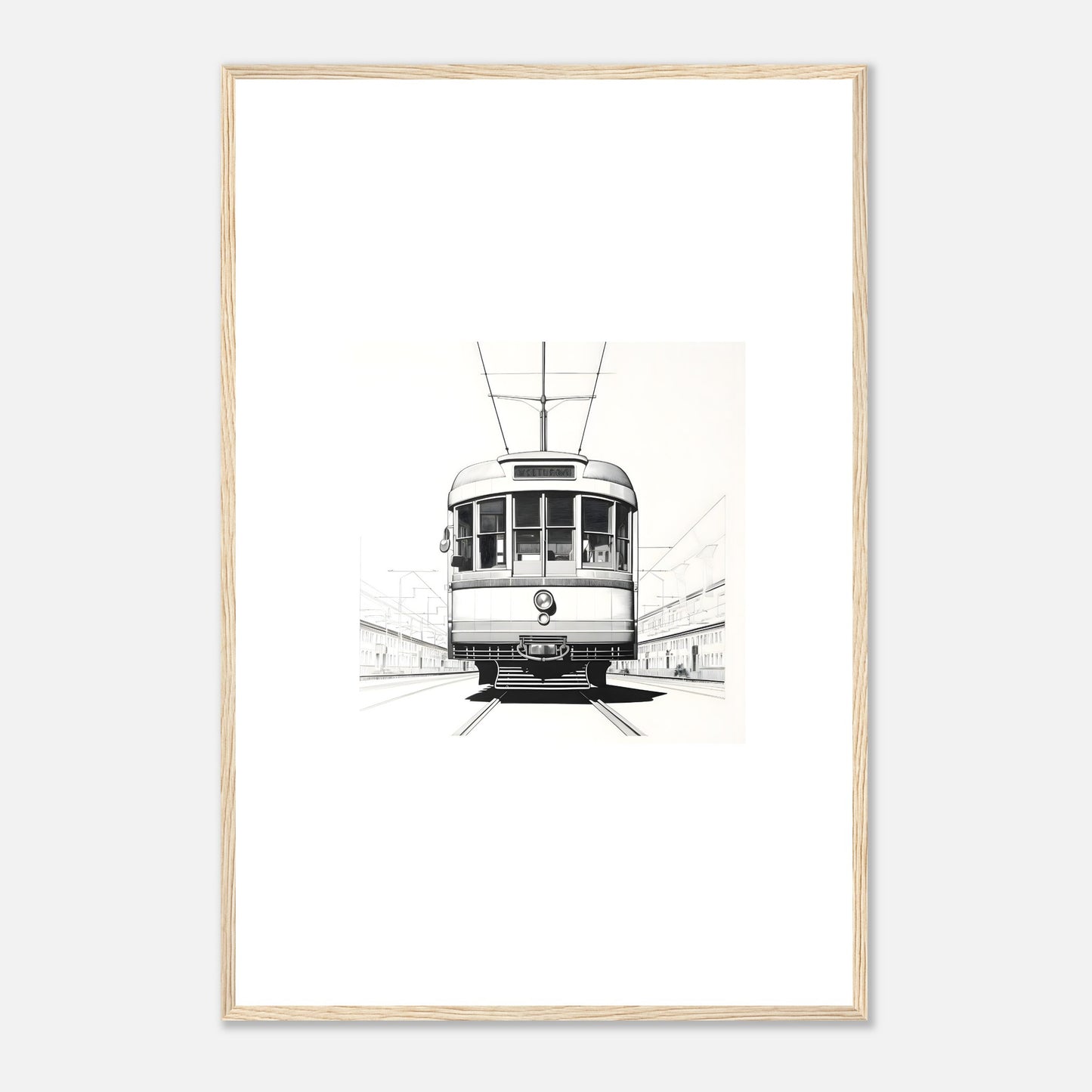 European Tram Detailed Drawing