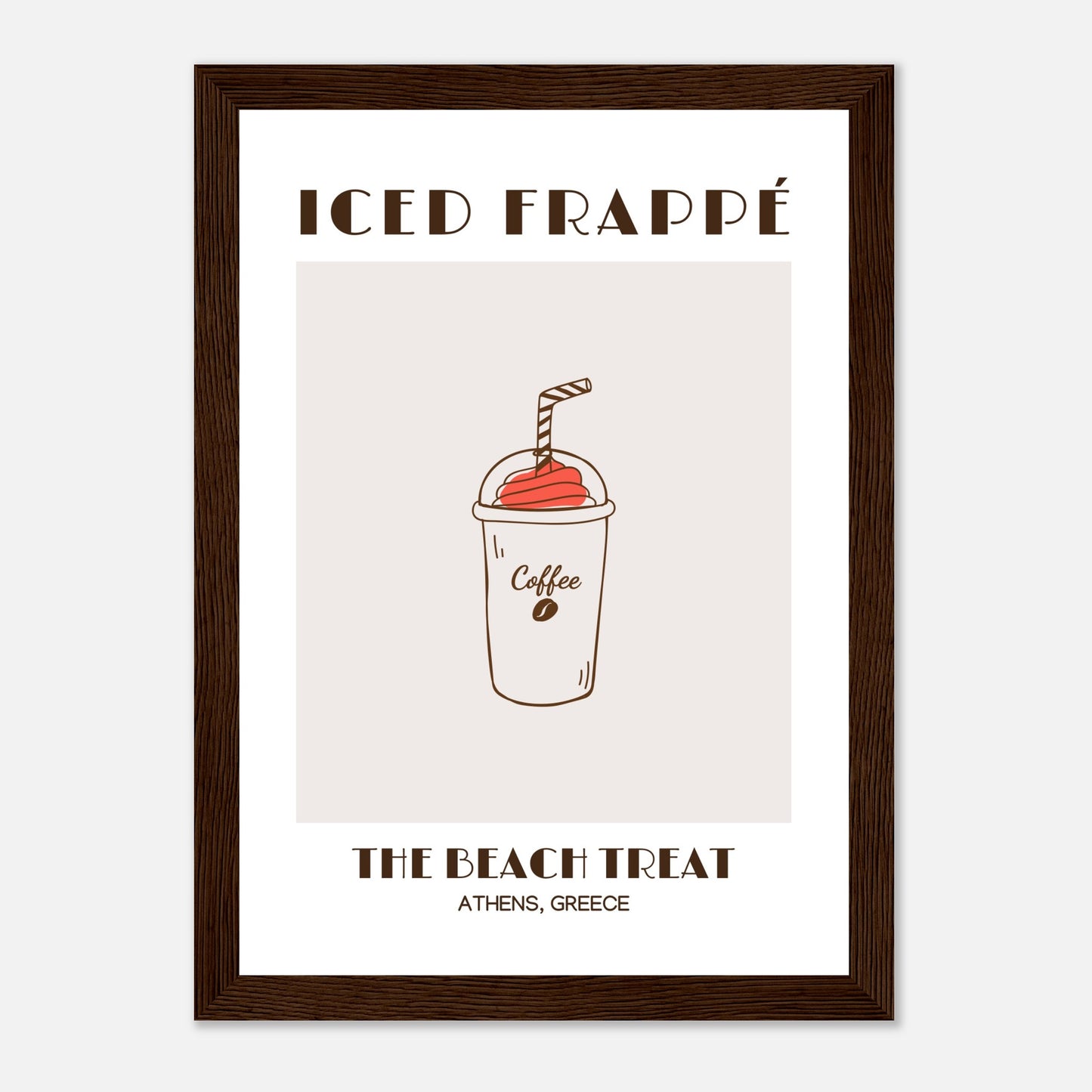 Iced Frappé: Ein Strandkaffee-Genuss