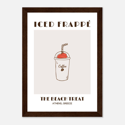 Iced Frappé: A Beach Coffee Treat