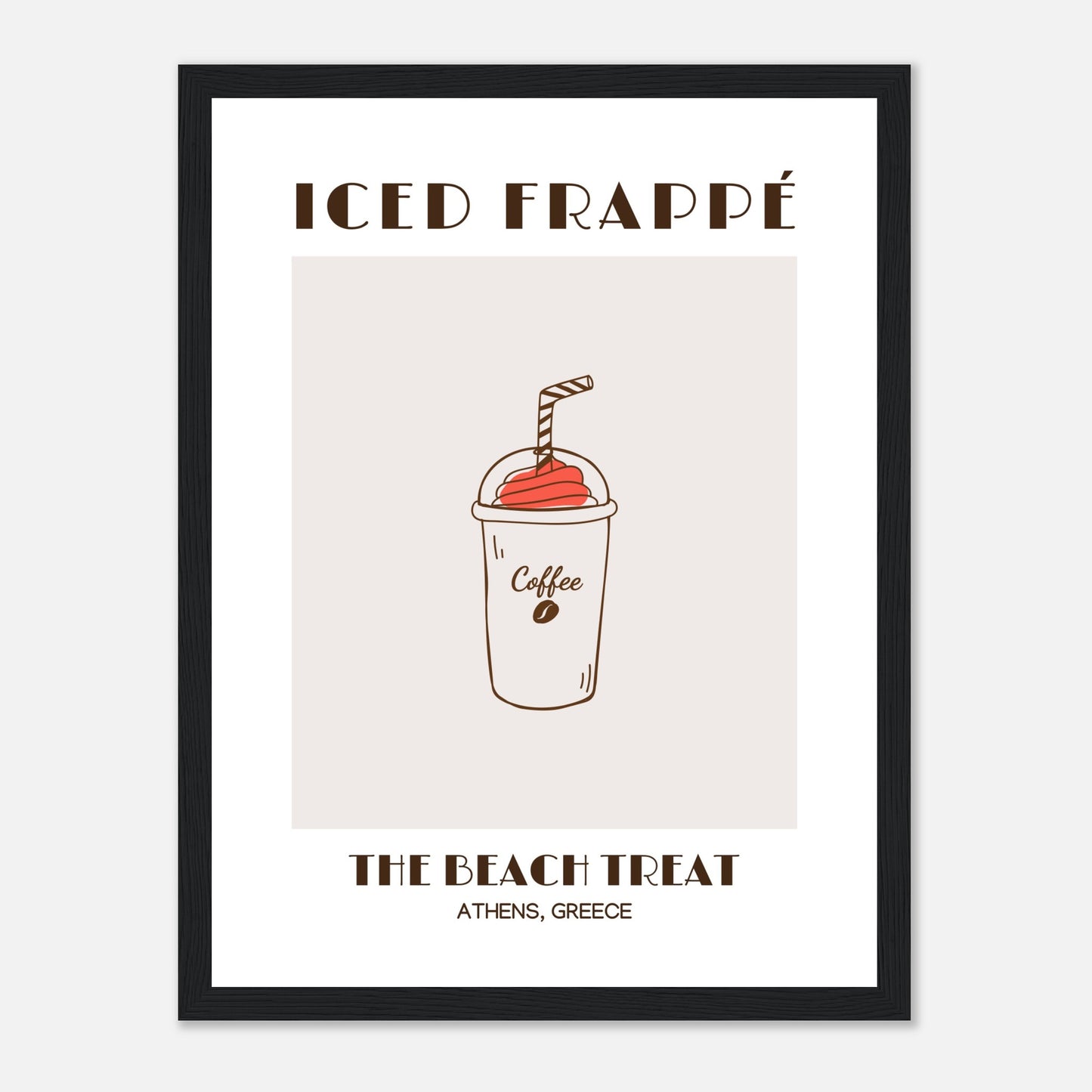 Iced Frappé: Ein Strandkaffee-Genuss