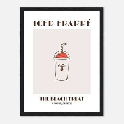 Iced Frappé: A Beach Coffee Treat