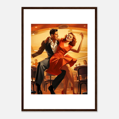 Retro Harmony: Dancing in the Diner