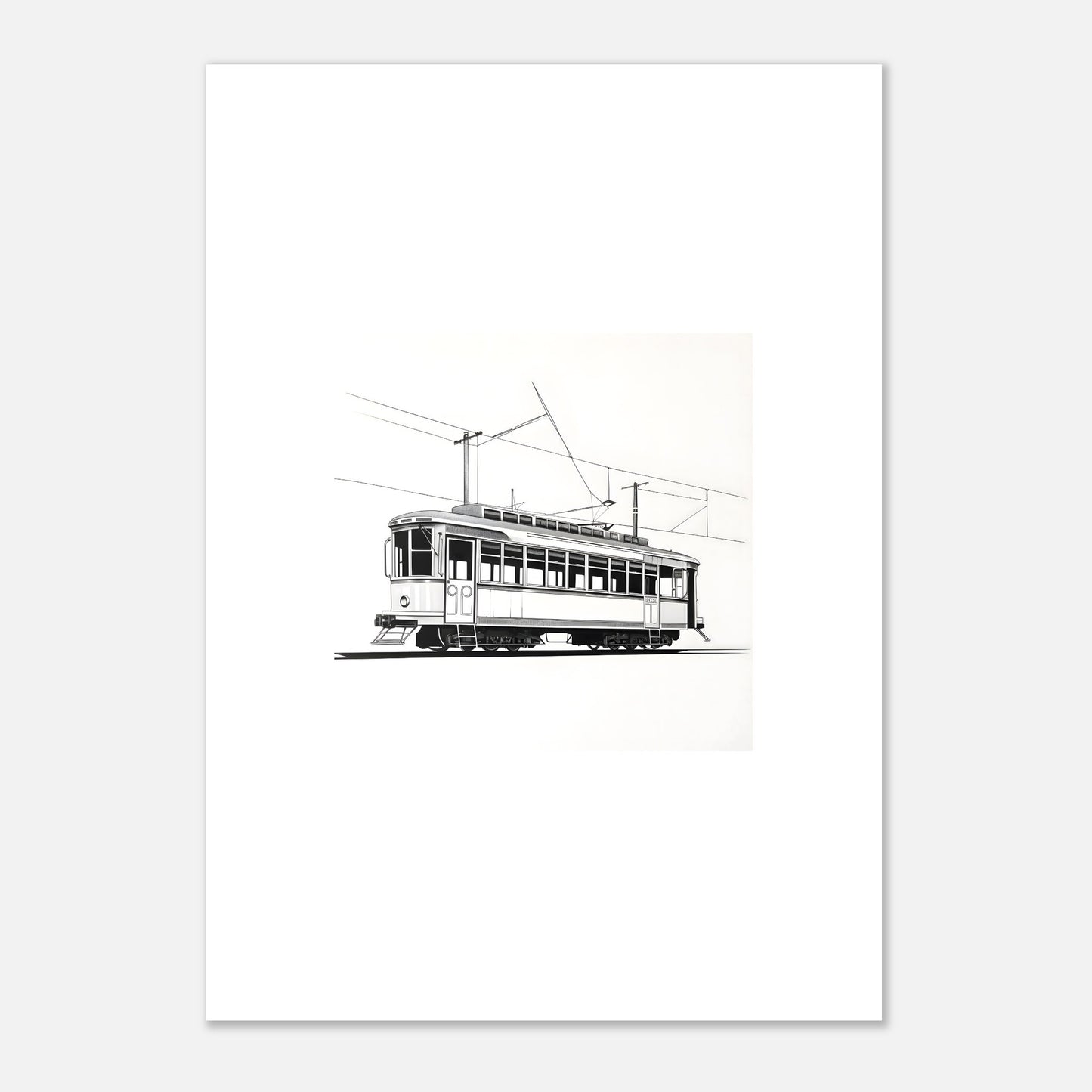 European Tram Detailed Drawing II