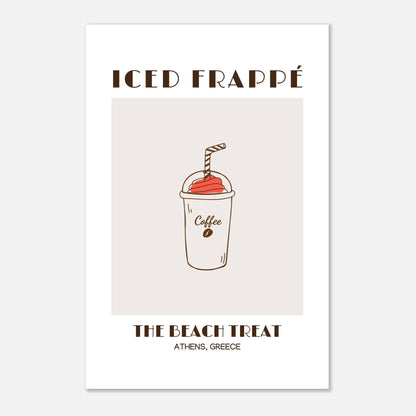 Iced Frappé: A Beach Coffee Treat