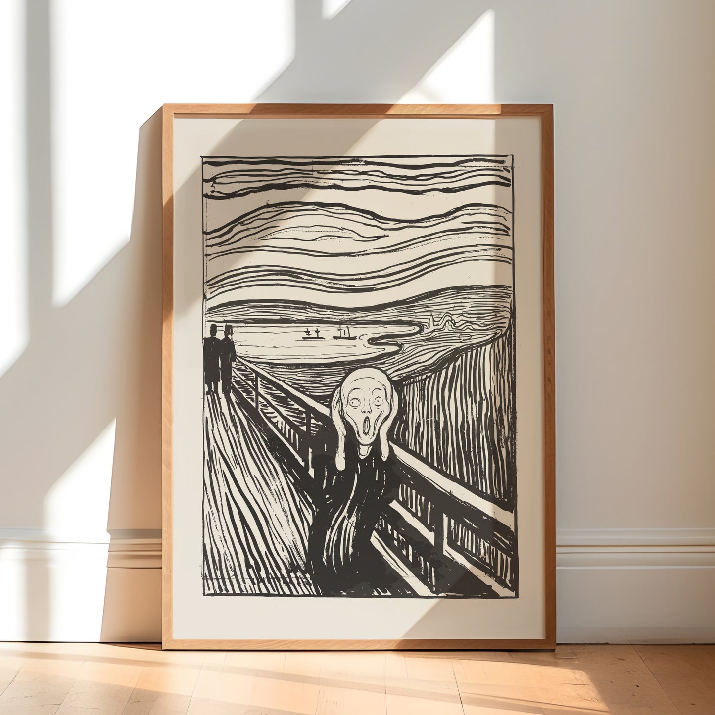 Edvard Munch, The Scream, B&W, 1893