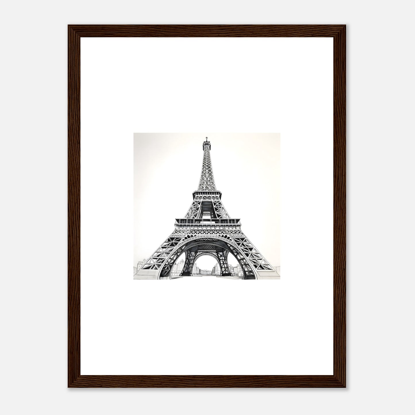 Eiffel Tower Detailed Drawing