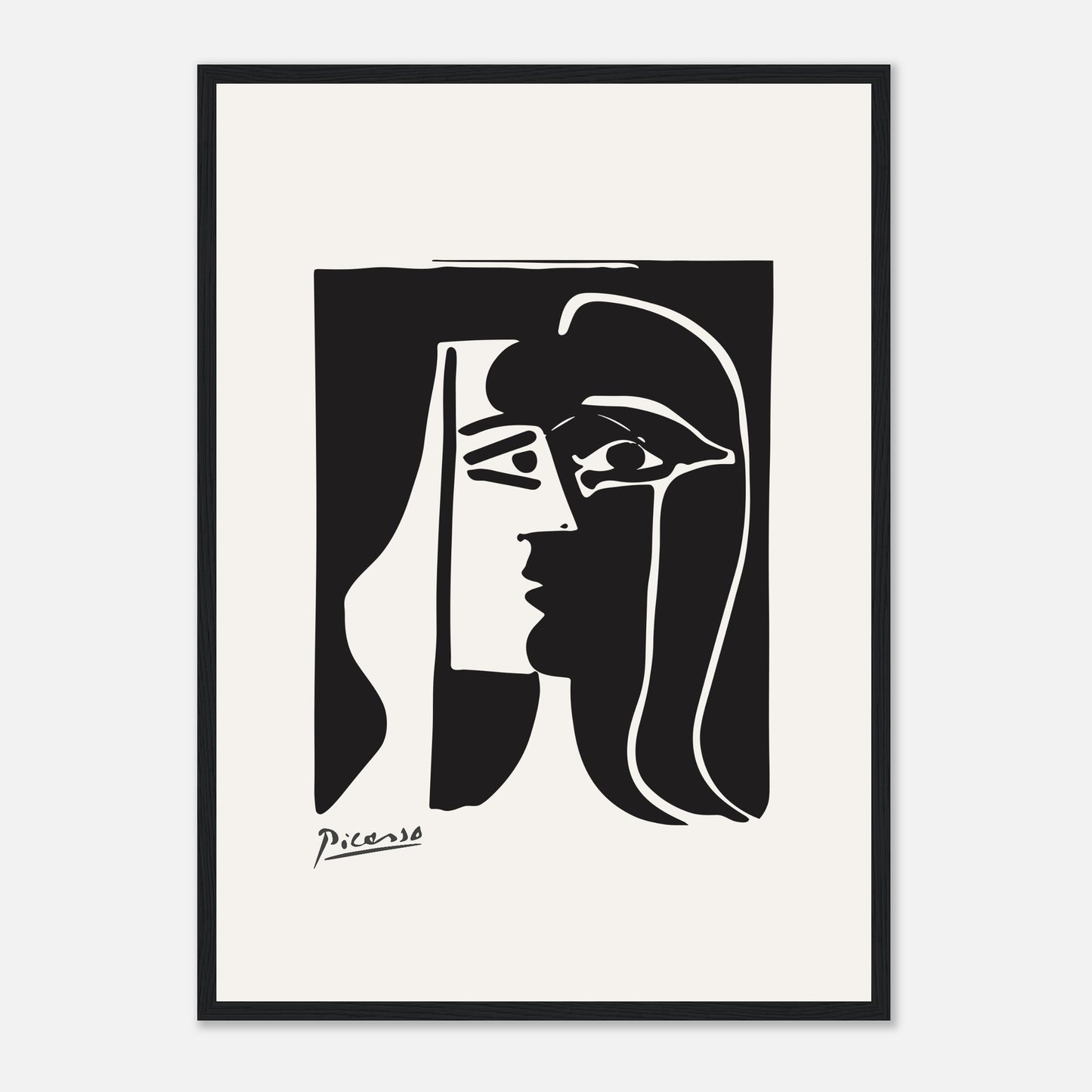 Reproduction du baiser 1979 de Picasso