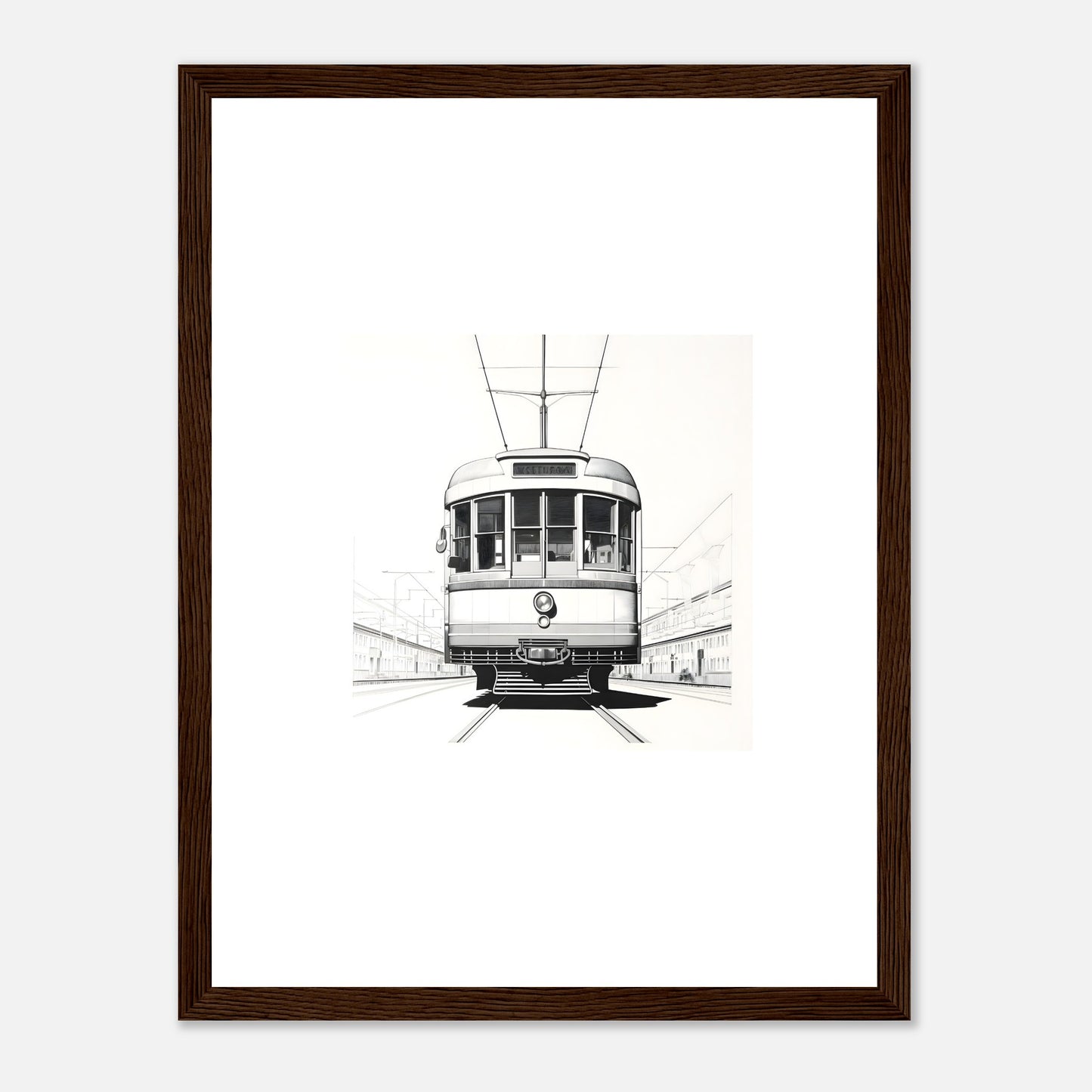 European Tram Detailed Drawing