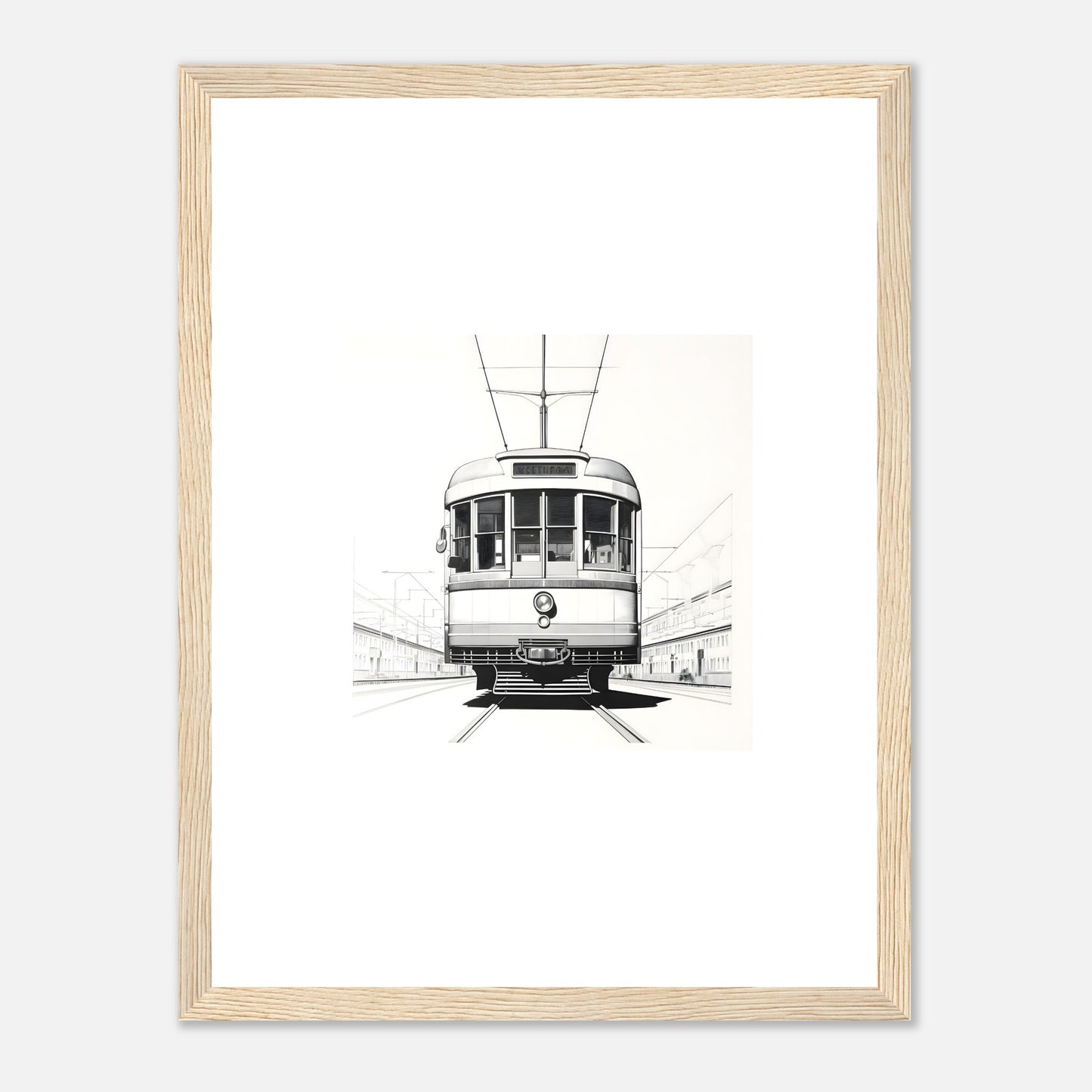 European Tram Detailed Drawing