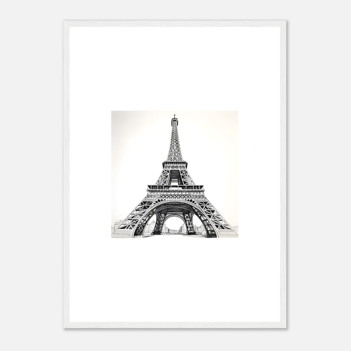 Dessin détaillé de la Tour Eiffel 