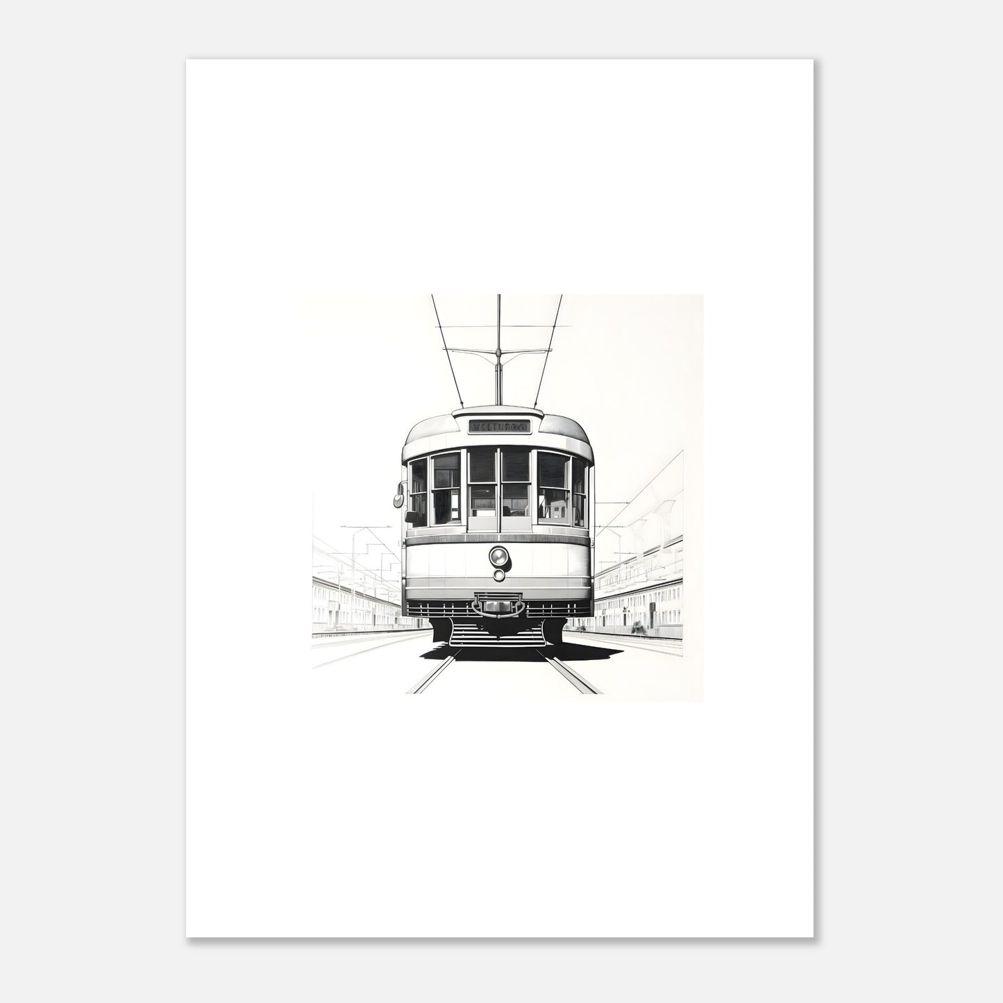 European Tram Detailed Drawing