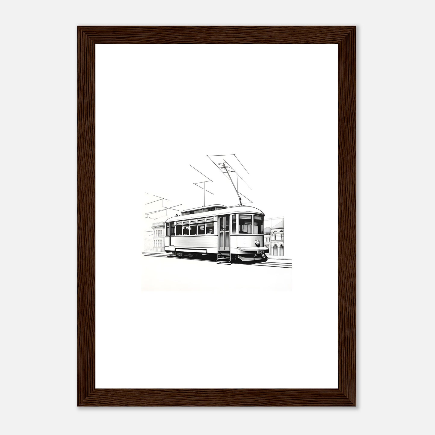 Lisbon Tram Detailed Drawing