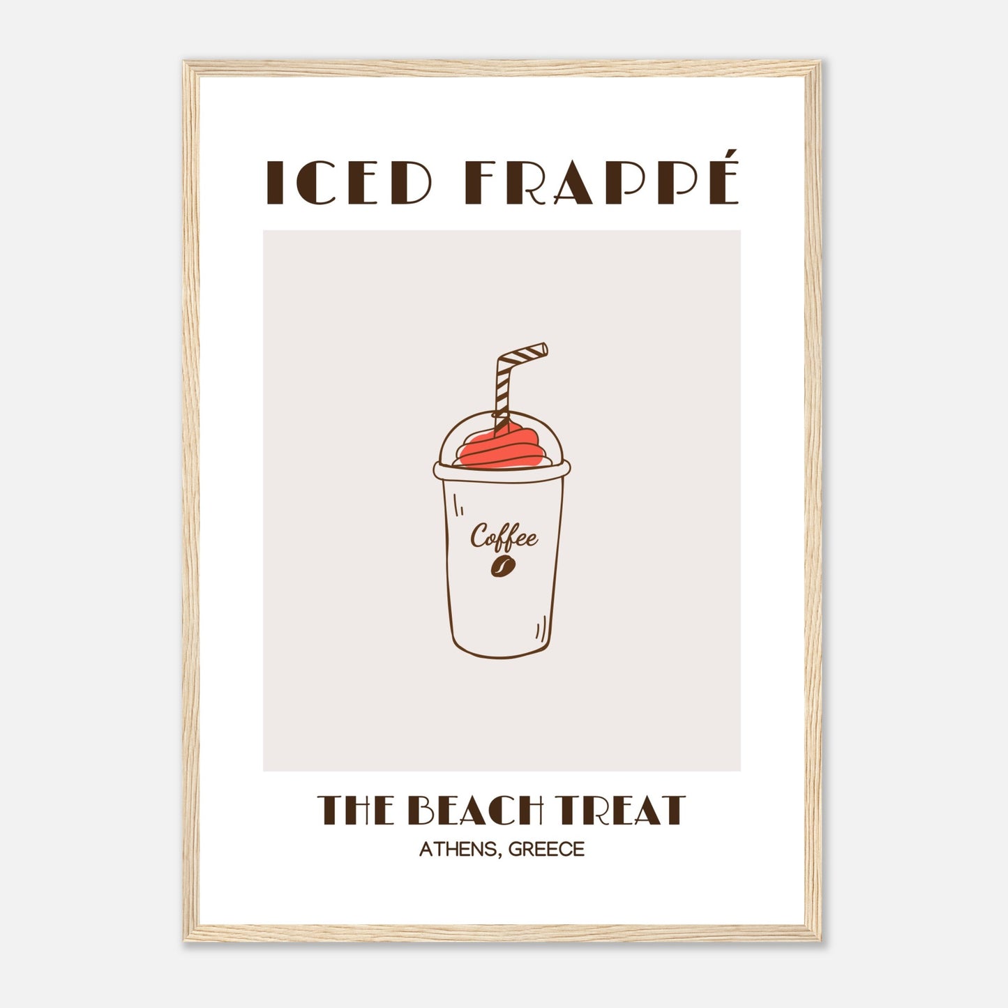 Iced Frappé: Ein Strandkaffee-Genuss