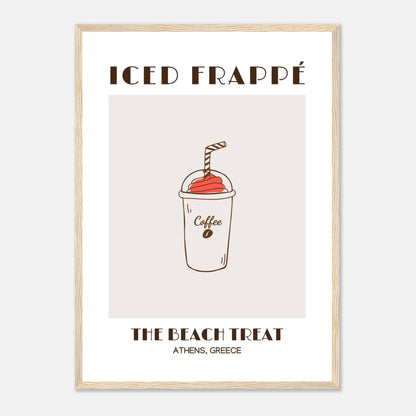 Iced Frappé: A Beach Coffee Treat