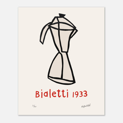 Bialetti 1933 par Klaas Gubbels, représentation originale