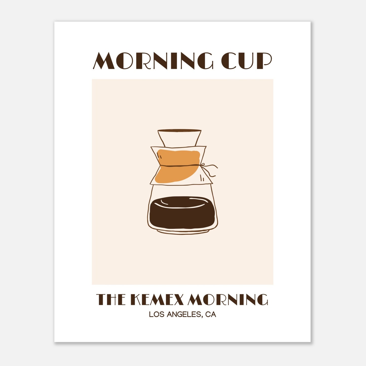 Morning cup: The Kemex morning coffee