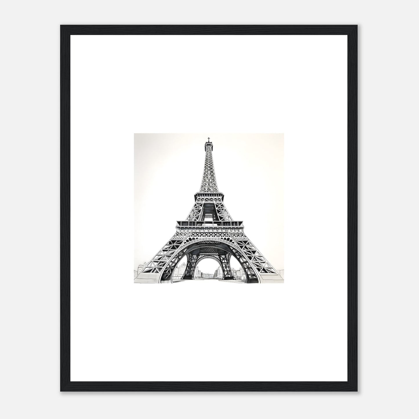 Eiffel Tower Detailed Drawing