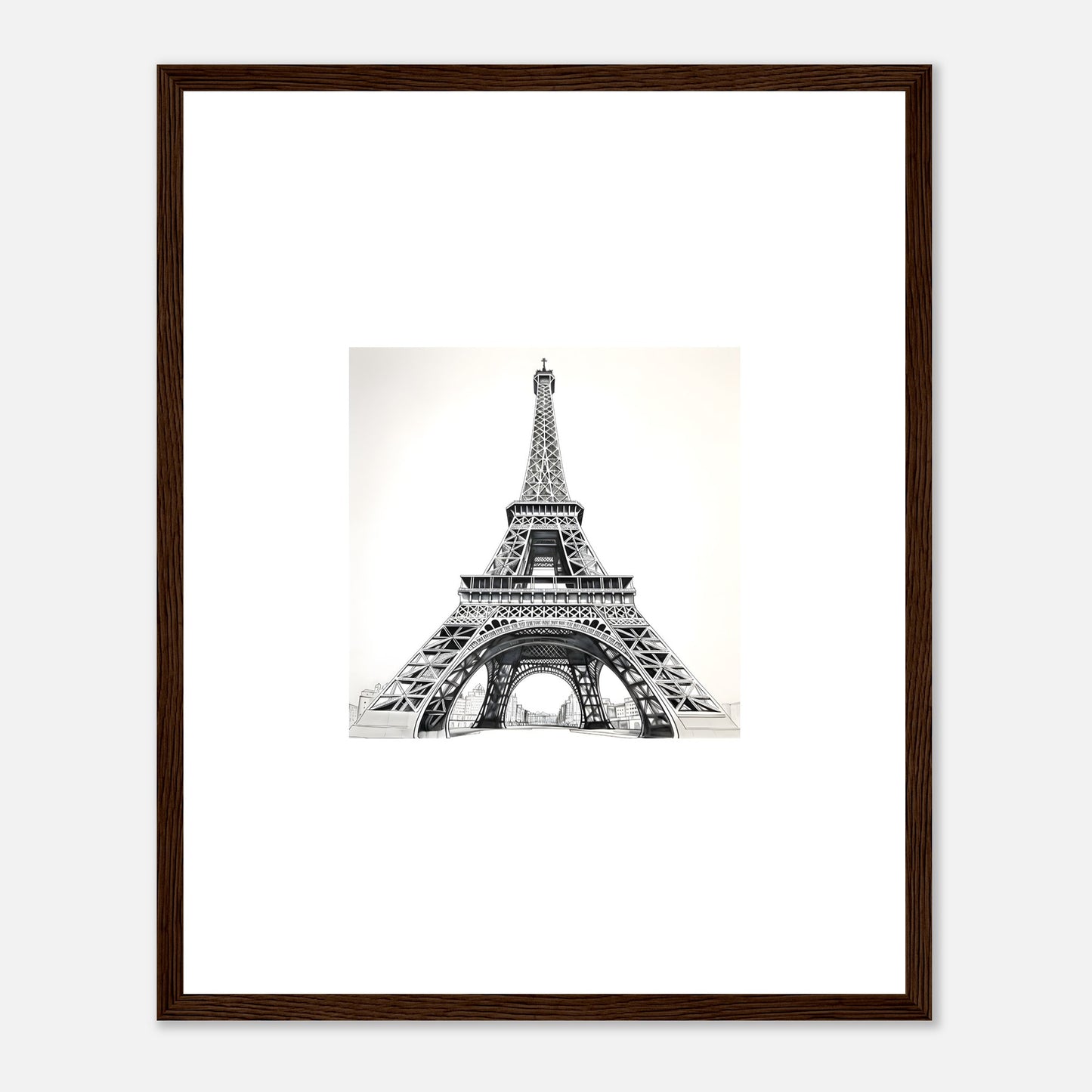 Eiffel Tower Detailed Drawing