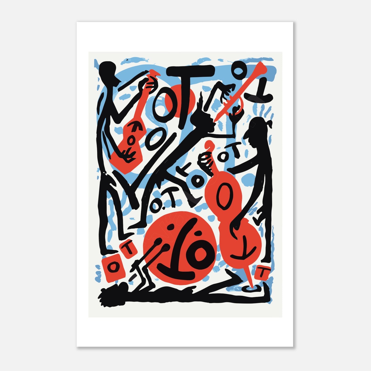 Jazz de AR Penck, 1989