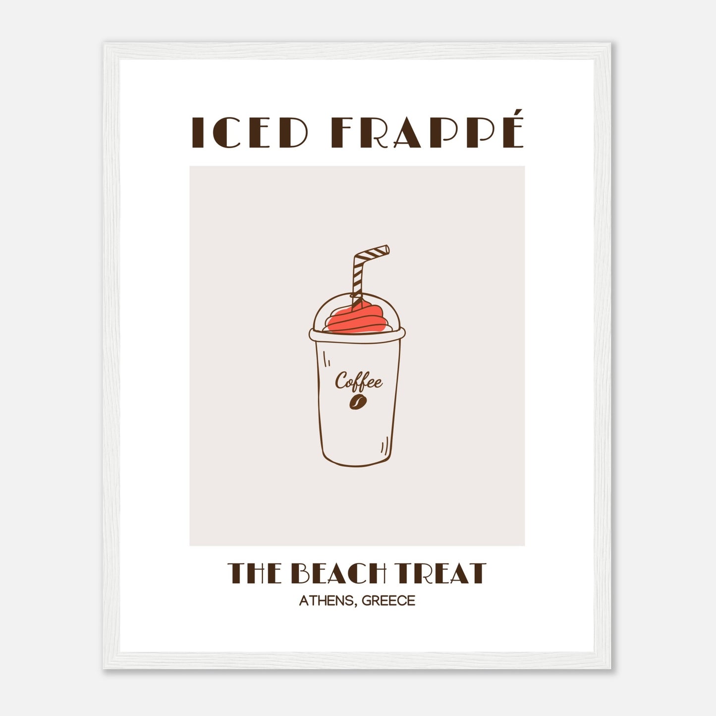 Iced Frappé: Ein Strandkaffee-Genuss