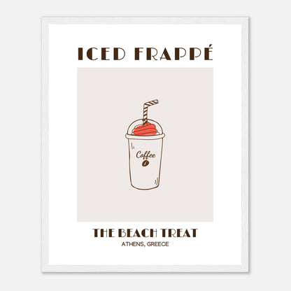 Iced Frappé: A Beach Coffee Treat