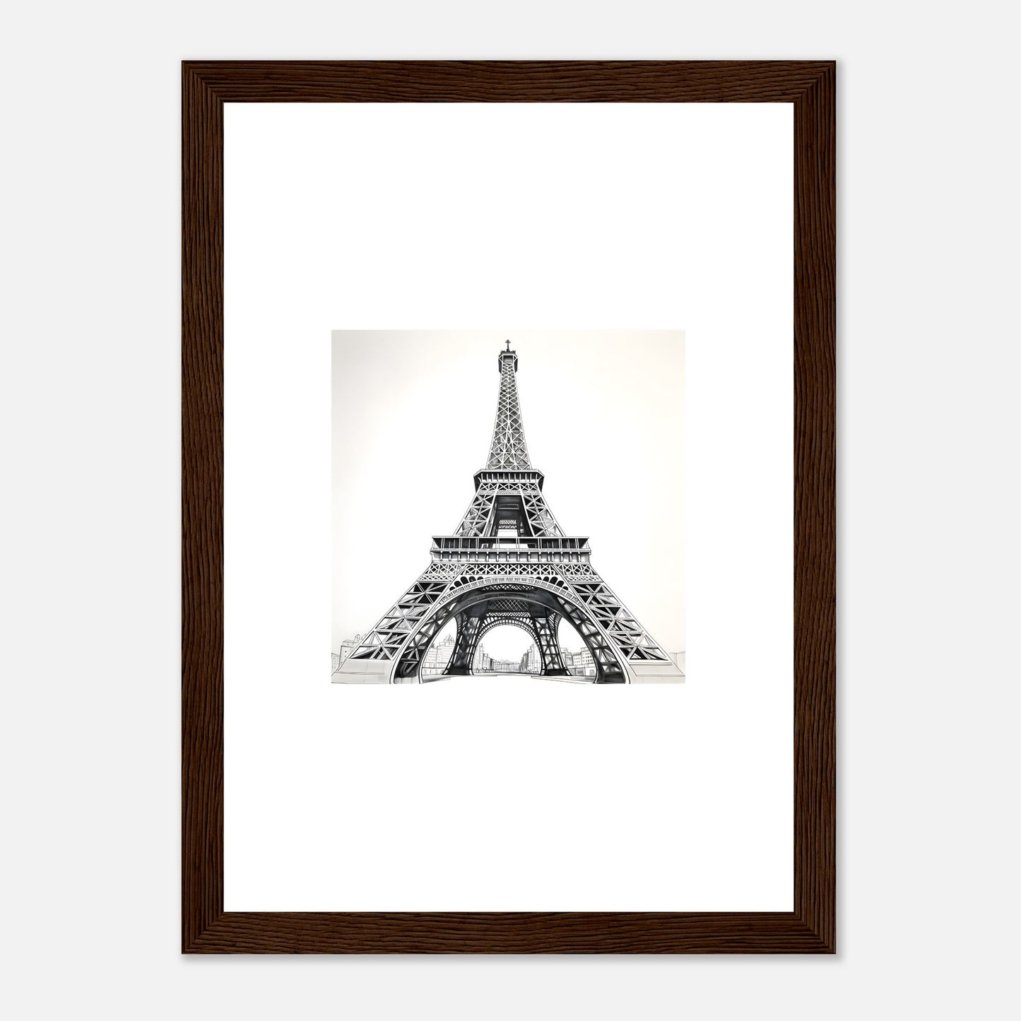 Eiffel Tower Detailed Drawing