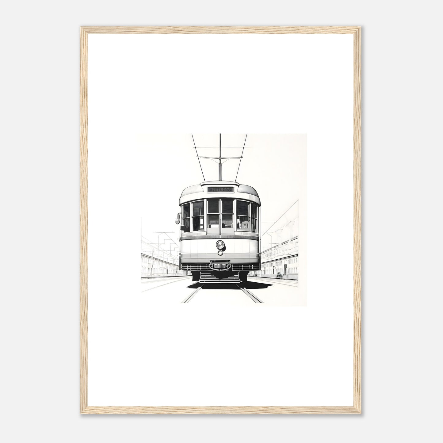 European Tram Detailed Drawing