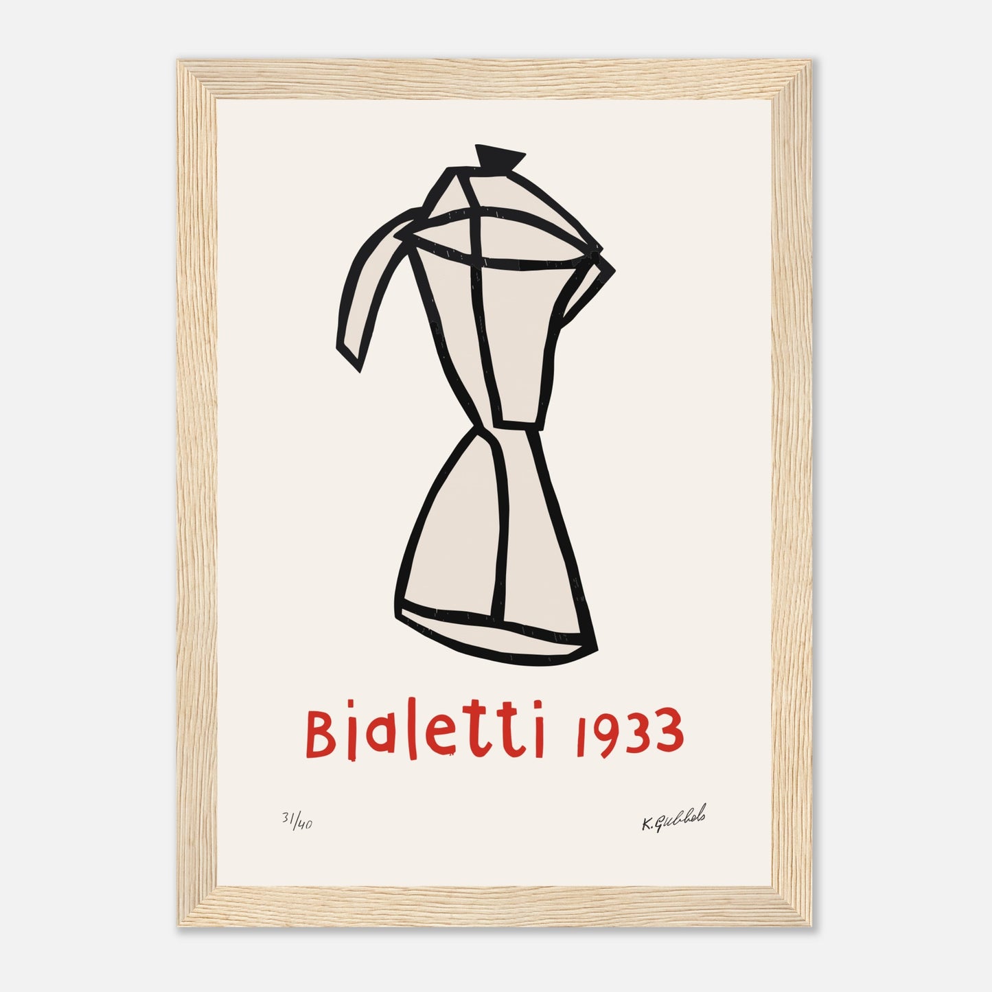 Bialetti 1933 von Klaas Gubbels, Originaldarstellung