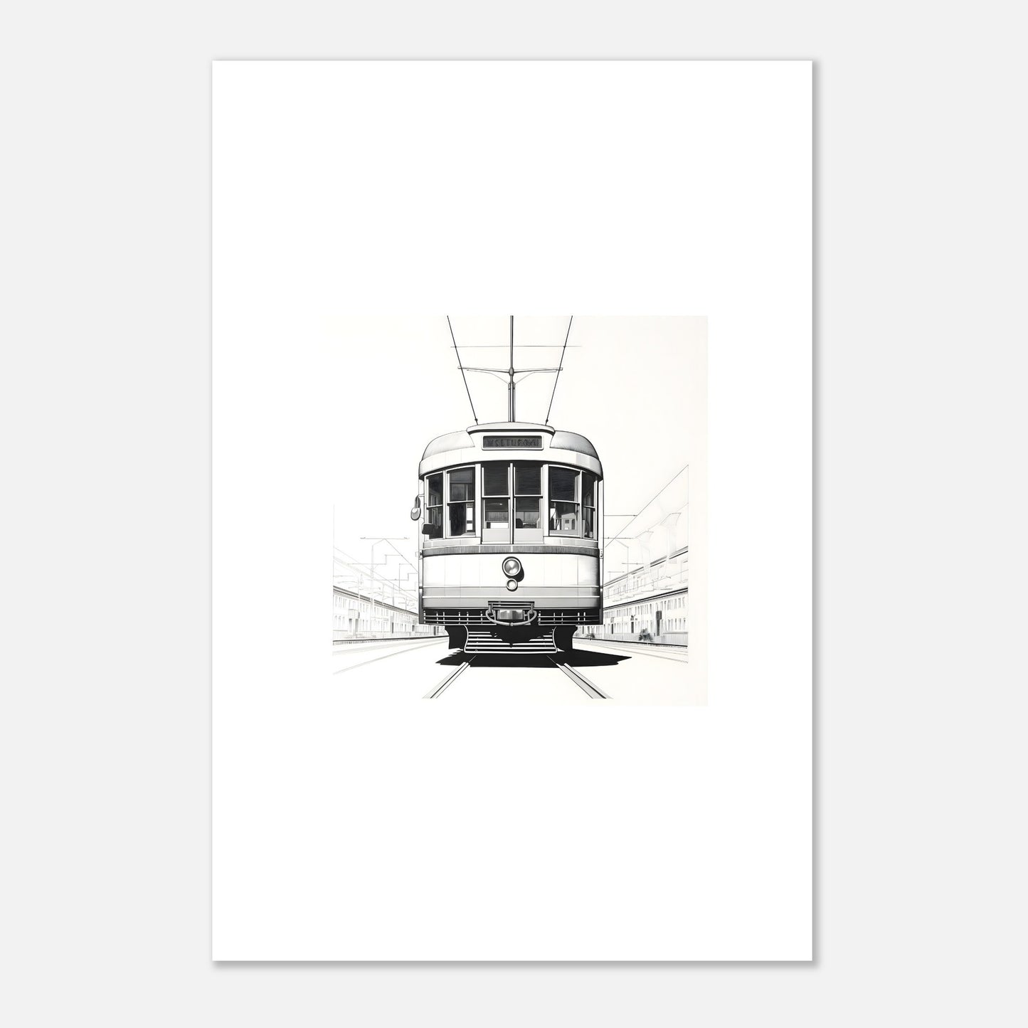 European Tram Detailed Drawing