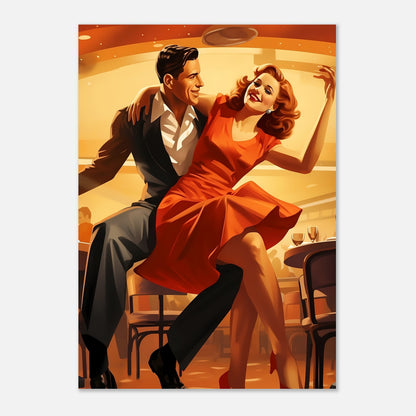 Retro Harmony: Dancing in the Diner