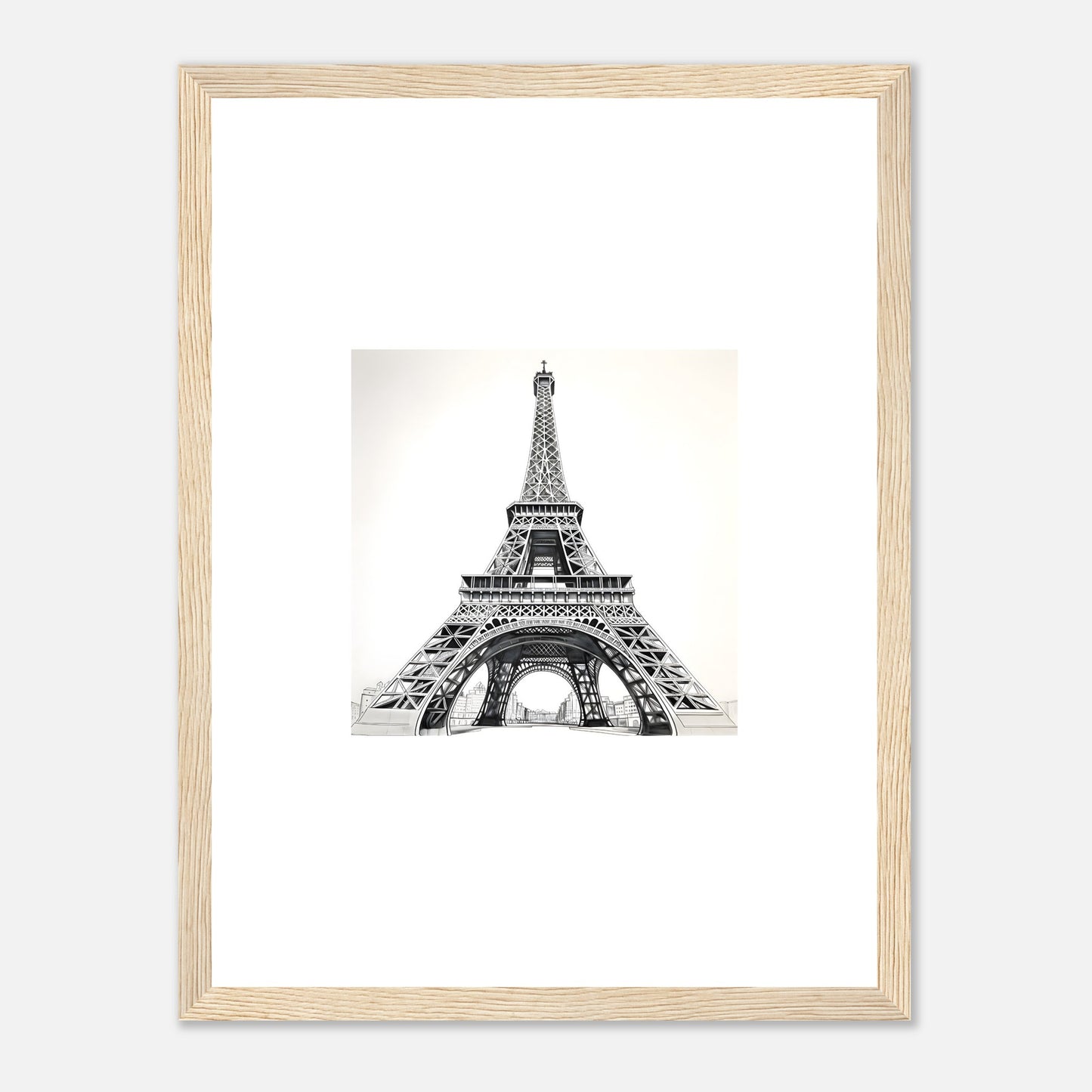 Eiffel Tower Detailed Drawing