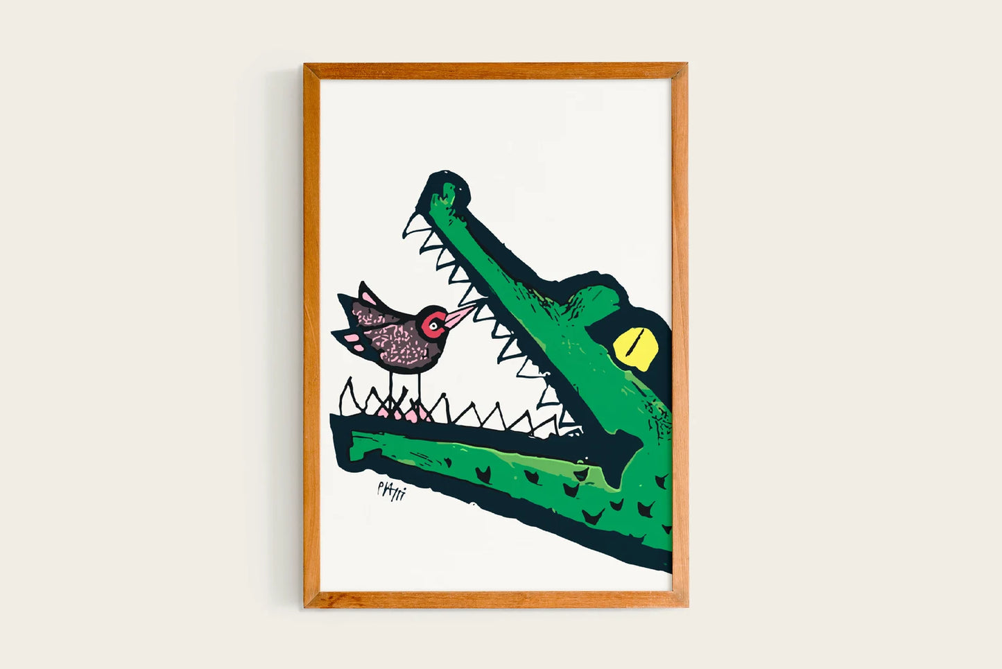 Celestino Piatti, Crocodile and Bird, 1963