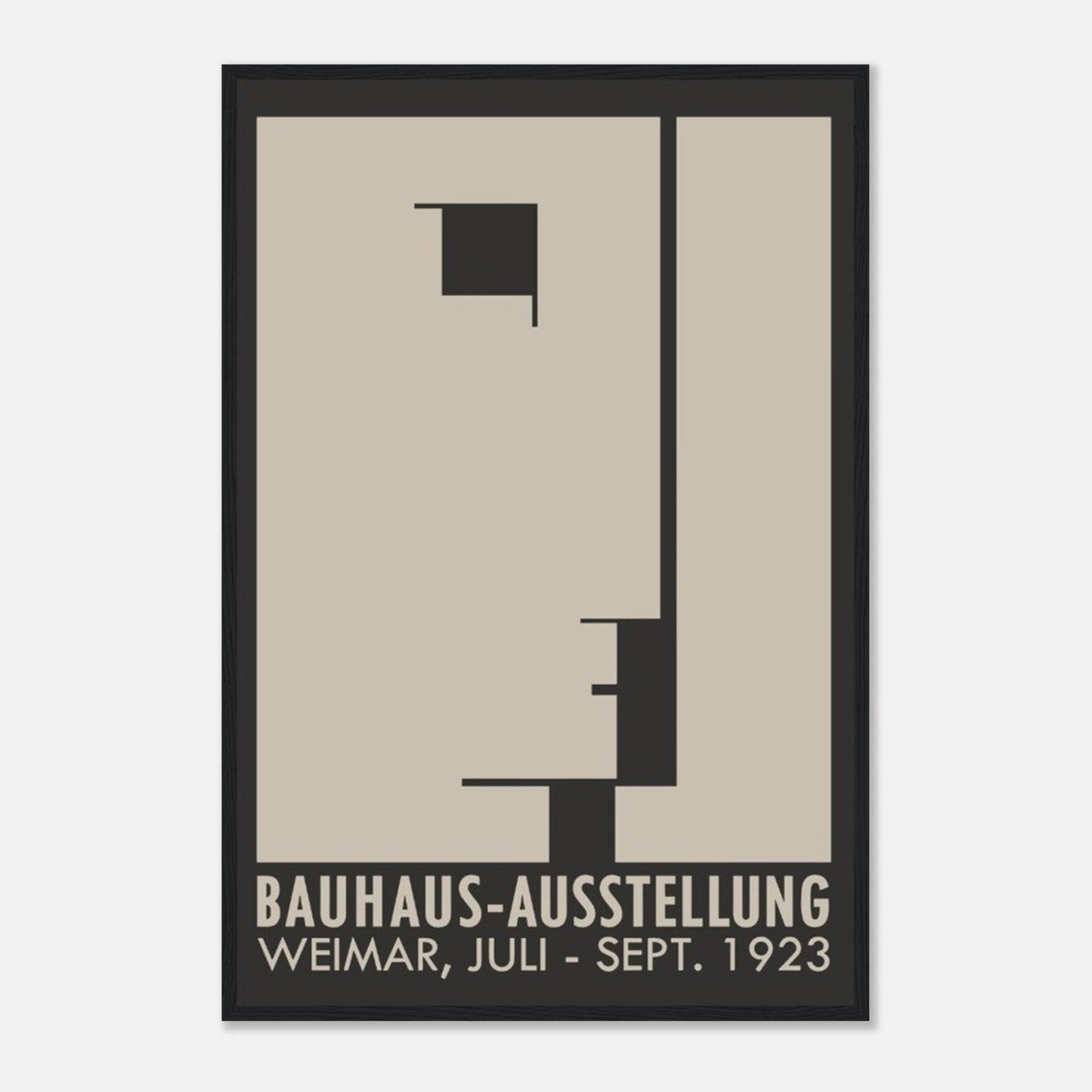 Bauhaus, emblème Face Ausstellung, 1923