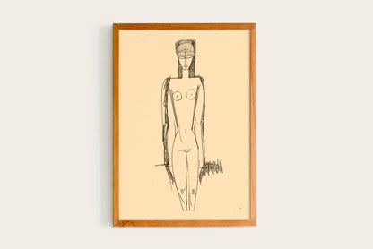 Amedeo Modigliani, Standing Nude; Nu debout, 1911
