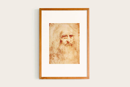 Leonardo da Vinci, Portrait of a Man in Red Chalk, 1510