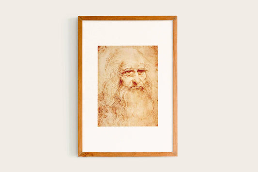 Leonardo da Vinci, Portrait of a Man in Red Chalk, 1510