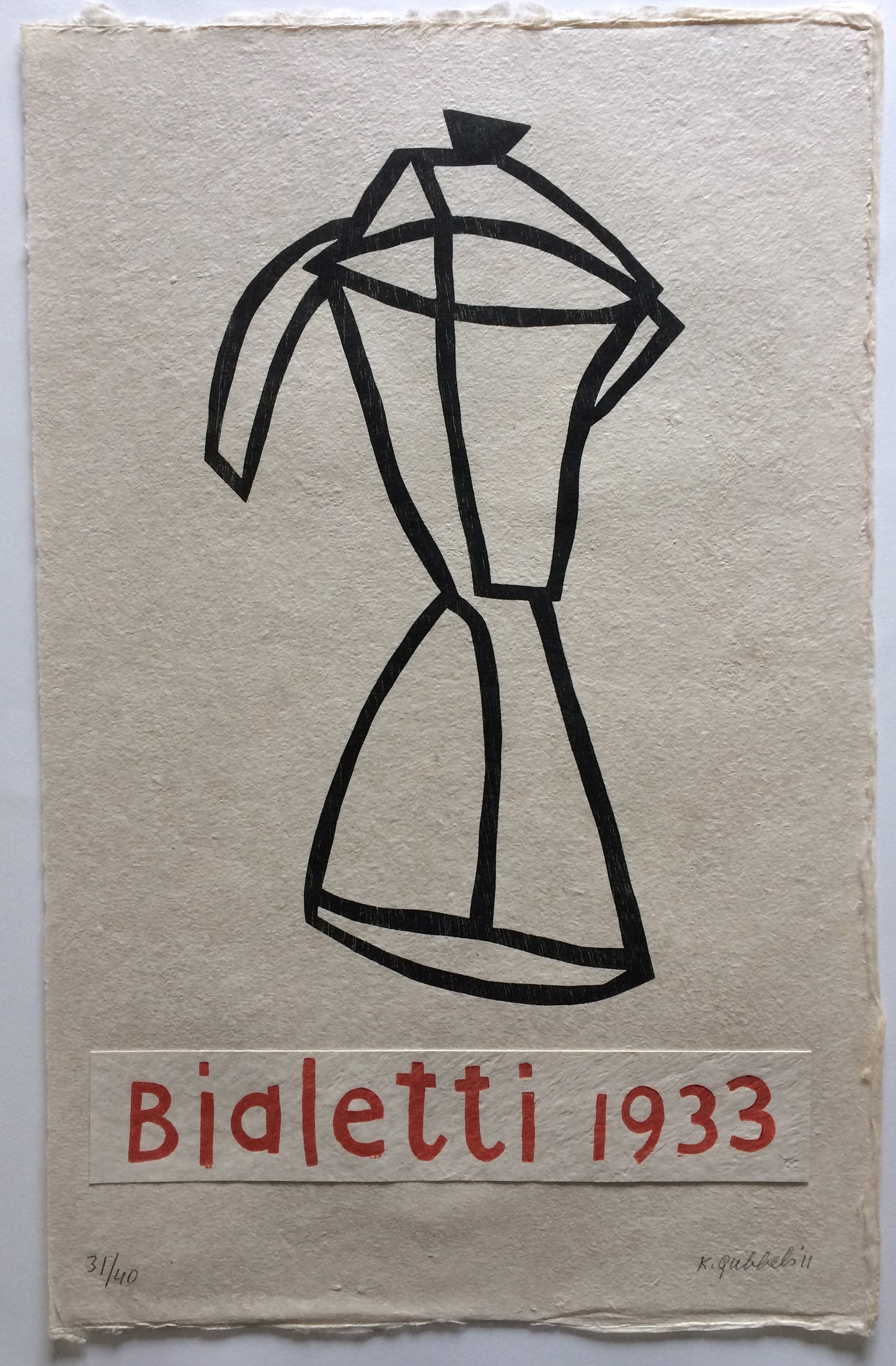 Bialetti 1933 par Klaas Gubbels, représentation originale